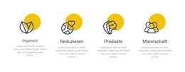 Organische Produkte - Responsive Website