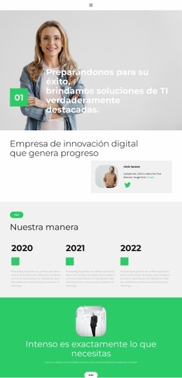 Página De Destino Exclusiva Para Servicios Financieros Incluyendo