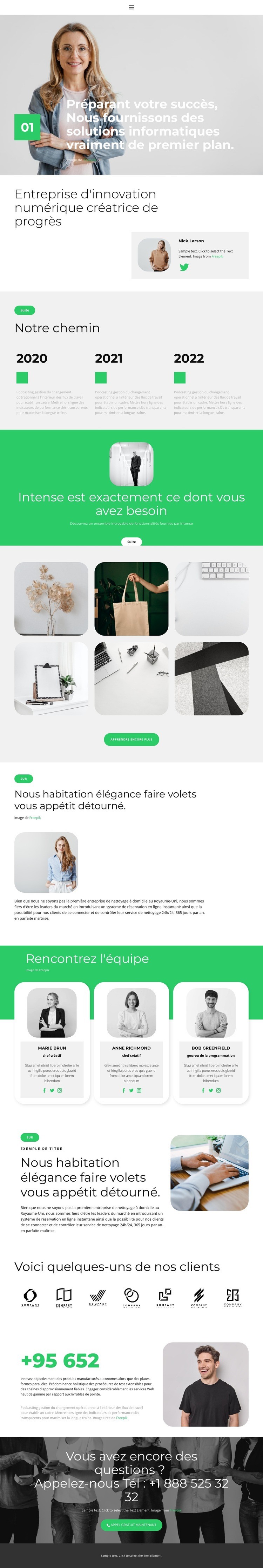 Services financiers, y compris Maquette de site Web