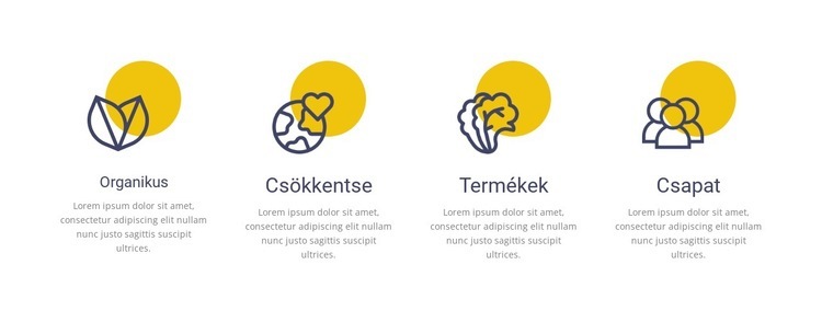 Bio termékek Weboldal tervezés