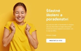 Bezplatná Online Šablona Pro Žijte Šťastný Koučink