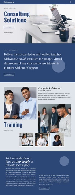 Training And Professional Development Simple CSS Template