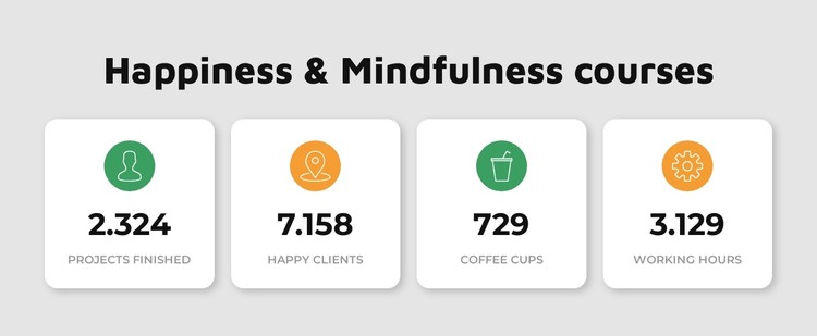 Happiness courses CSS Template