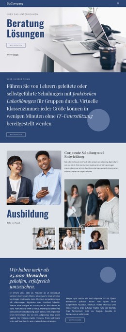 Aus- Und Weiterbildung - Vorlage Für Eine Seite