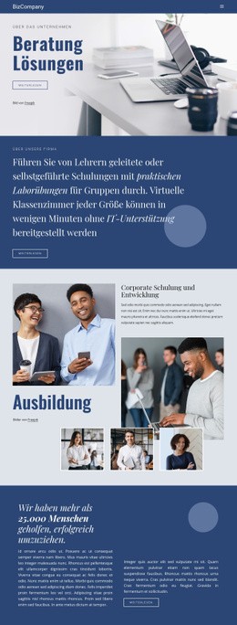 Aus- Und Weiterbildung - Inspiration Für Website-Design