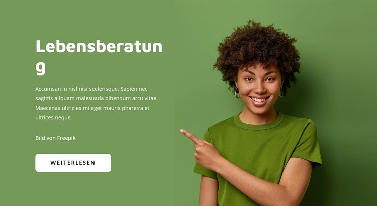 Online-Lebenscoaching Website design