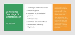 Coaching Für Einzelpersonen - Integrierte CMS-Funktionalität