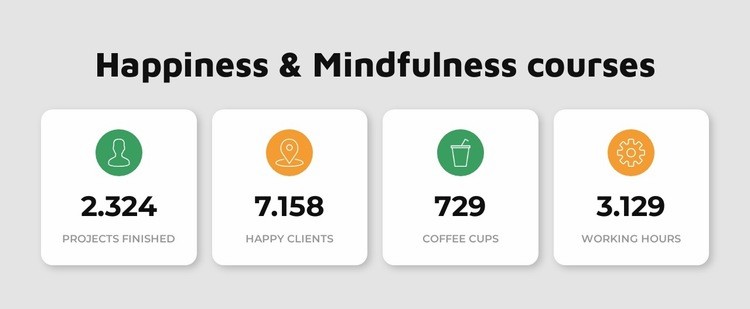 Happiness courses Elementor Template Alternative