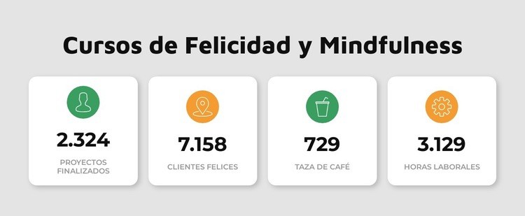 Cursos de felicidad Plantillas de creación de sitios web