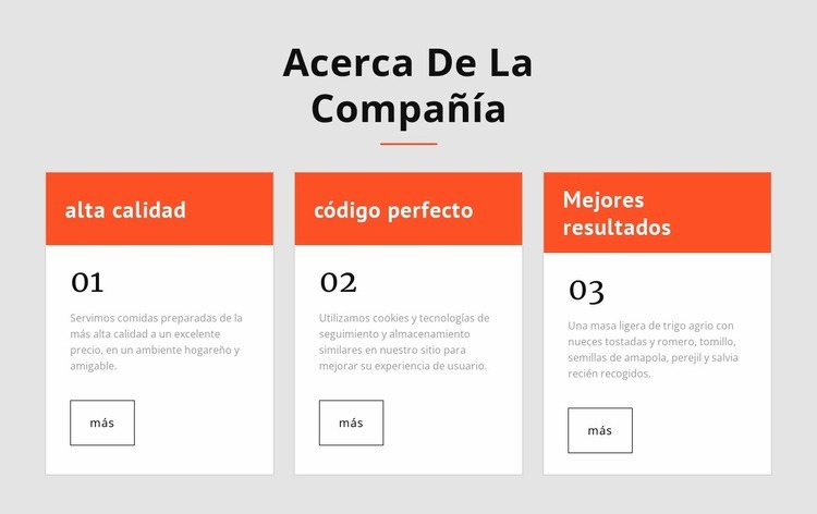 3 celdas con grupos Plantillas de creación de sitios web