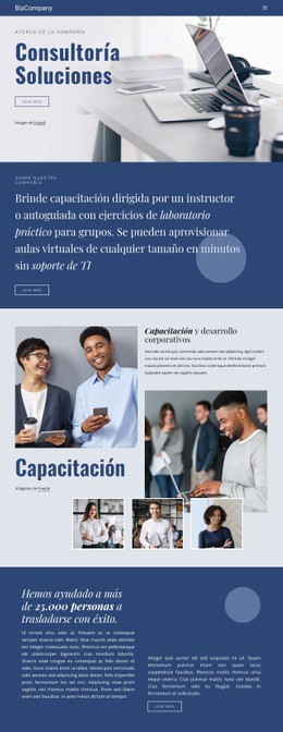 Formación Y Desarrollo Profesional Plantilla CSS Sencilla