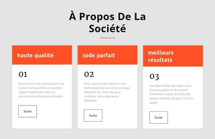 3 cellules avec groupes Modèles de constructeur de sites Web