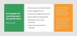 Coaching Pour Les Particuliers - Modèle HTML5