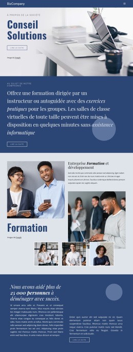 Formation Et Développement Professionnel - Page De Destination Pour Mobile