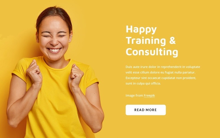 Live happy coaching Homepage Design
