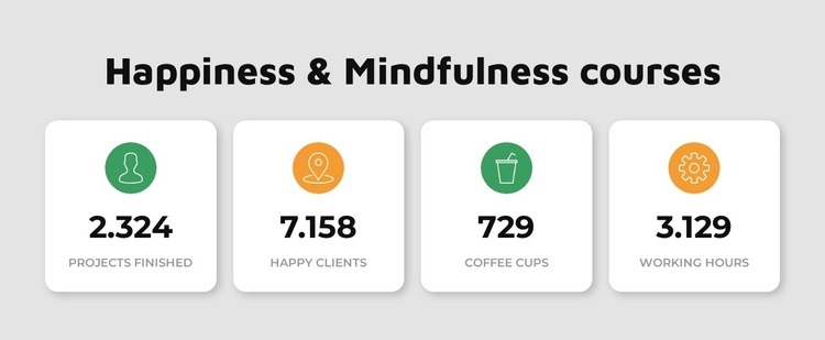 Happiness courses Homepage Design
