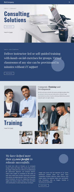 Training And Professional Development - Ready To Use HTML5 Template