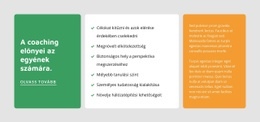 Coaching Magánszemélyeknek – HTML5-Sablon