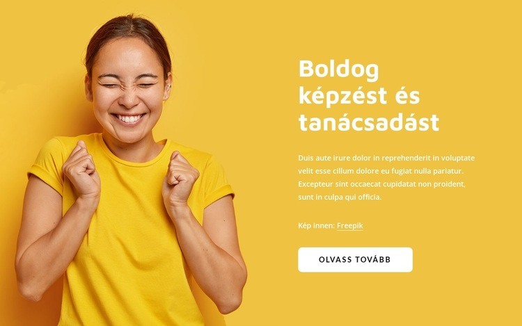 Éljen boldog coaching WordPress Téma