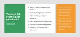 Un Design Esclusivo Del Sito Web Per Coaching Per Gli Individui