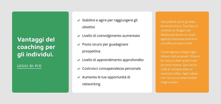 Coaching per gli individui Progettazione di siti web