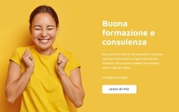 Vivi Un Coaching Felice - Mockup Di Sito Web Multiuso Creativo