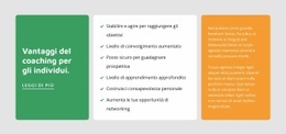 Coaching Per Gli Individui - Modello HTML5 Definitivo