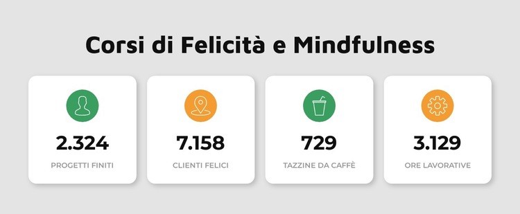 Corsi di felicità Modello HTML5