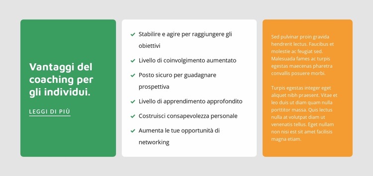 Coaching per gli individui Modello Joomla