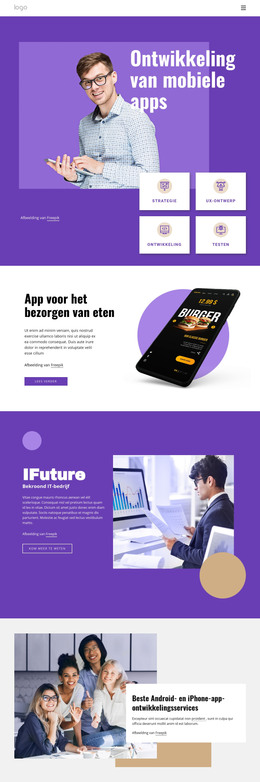 Ontwerpsjabloon Voor Kwaliteitsapp-Ontwikkeling