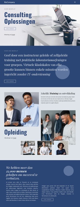 Opleiding En Professionele Ontwikkeling - Moderne Sjabloon Van Één Pagina