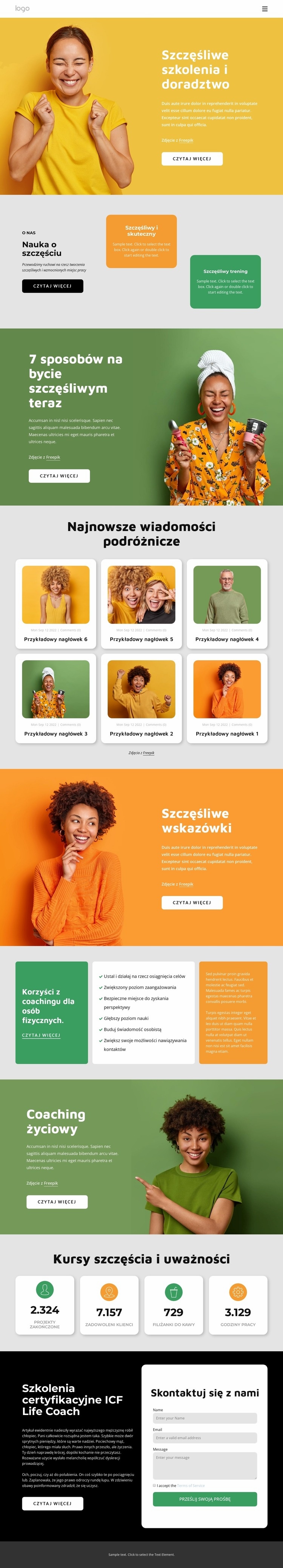 Doradztwo szczęścia Szablon HTML5