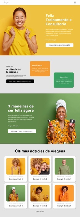 Consultoria De Felicidade - HTML5 Website Builder