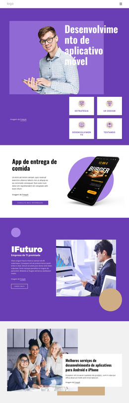 Desenvolvimento De Aplicativos De Qualidade - Modelo De Página HTML