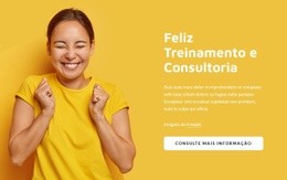 Coaching Feliz Ao Vivo - Modelo Personalizado De Uma Página