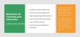Coaching Para Pessoas Físicas - Página De Destino Moderna