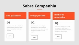 SEO Da Página De Destino Para 3 Células Com Grupos