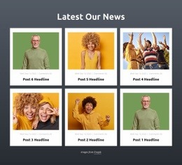 Latest Our News Squarespace Template Alternative