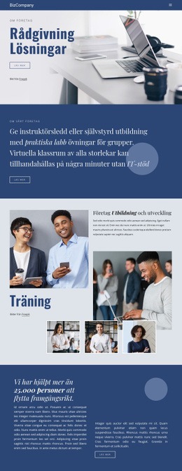 Utbildning Och Professionell Utveckling - Inspiration För Webbdesign