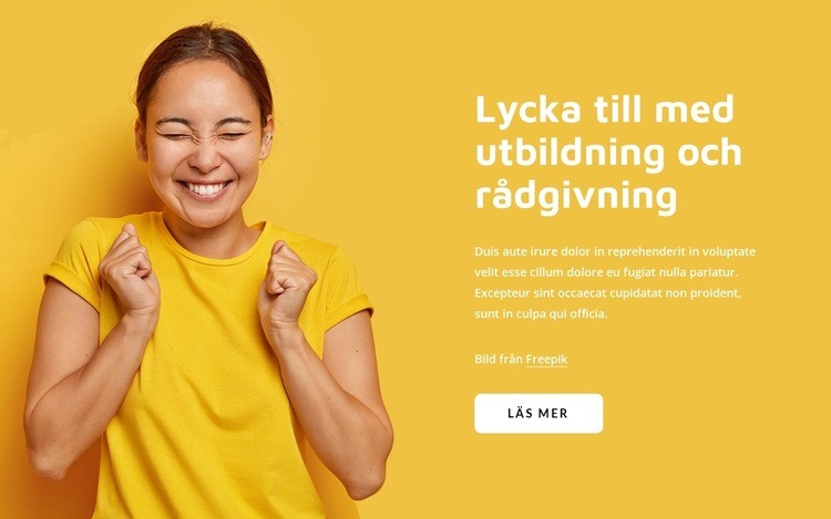 Lev glad coachning WordPress -tema