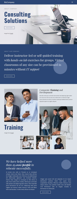Training And Professional Development Muse Templates