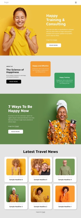 Free CSS For Happiness Consulting