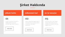 Grupları Olan 3 Hücre Için Web Sitesi Tasarımı