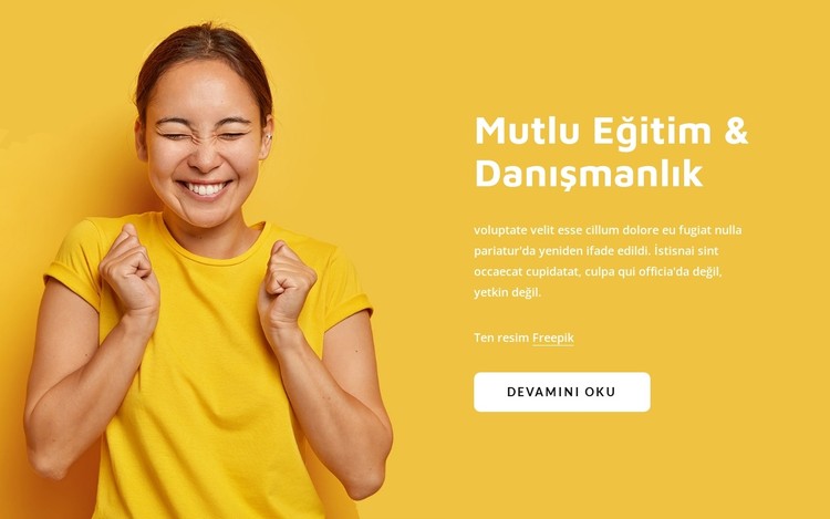 Canlı mutlu koçluk CSS Şablonu