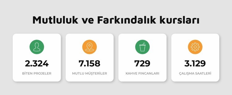 mutluluk kursları Web Sitesi Oluşturucu Şablonları