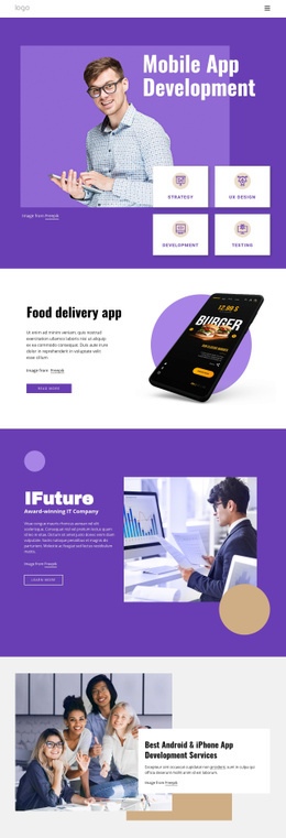 Quality App Development - Best One Page Website