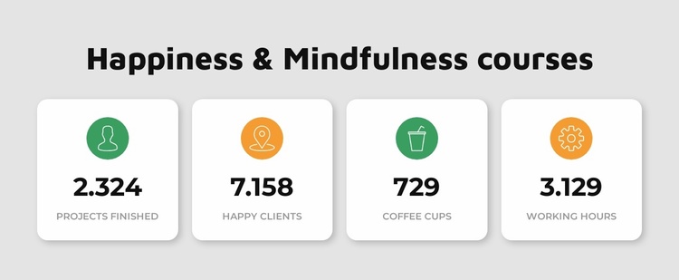 Happiness courses Website Template