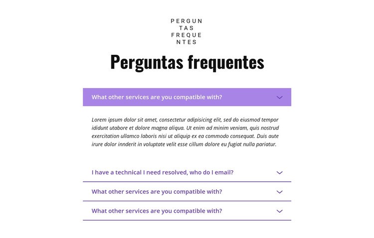 Fazendo as perguntas certas Design do site