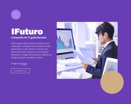 Diseño De Sitio Listo Para Usar Para Empresa De TI Galardonada