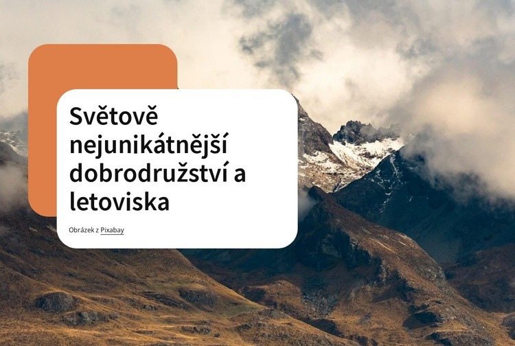 Nezapomenutelné dobrodružství Šablona CSS